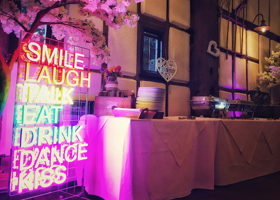 Thumbnail: Brand New Neon Type Sign SMILE - LAUGH - TALK - EAT - DRINK - DANCE - KISS