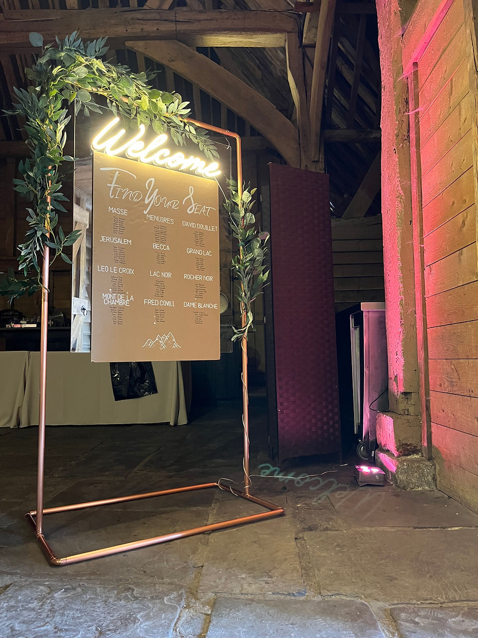 Thumbnail: Flex Neon Sign Package of 3 or 4 signs on copper frames