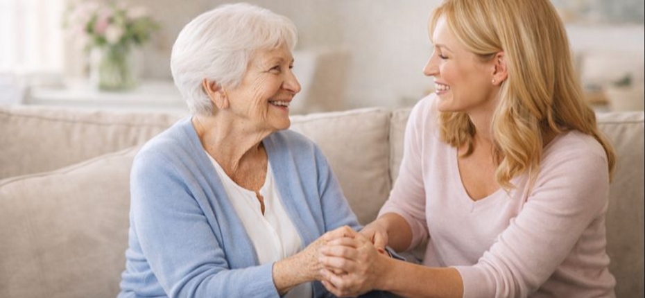 Live in carer and elderly lady