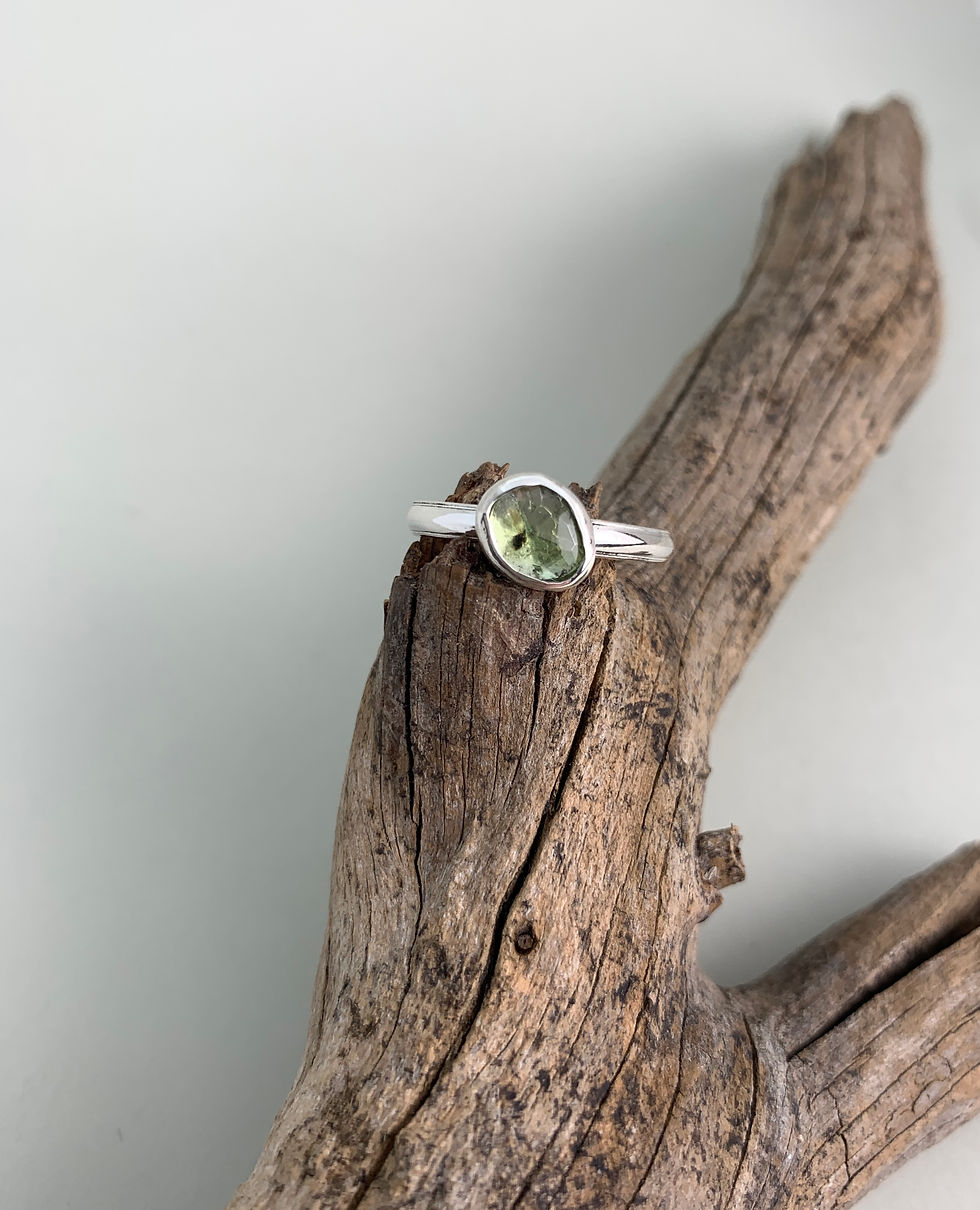 Silberschmuck, Ring mit Turmalin