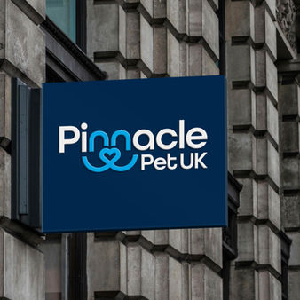 Signage for the insurance provider Pinnacle Pet UK