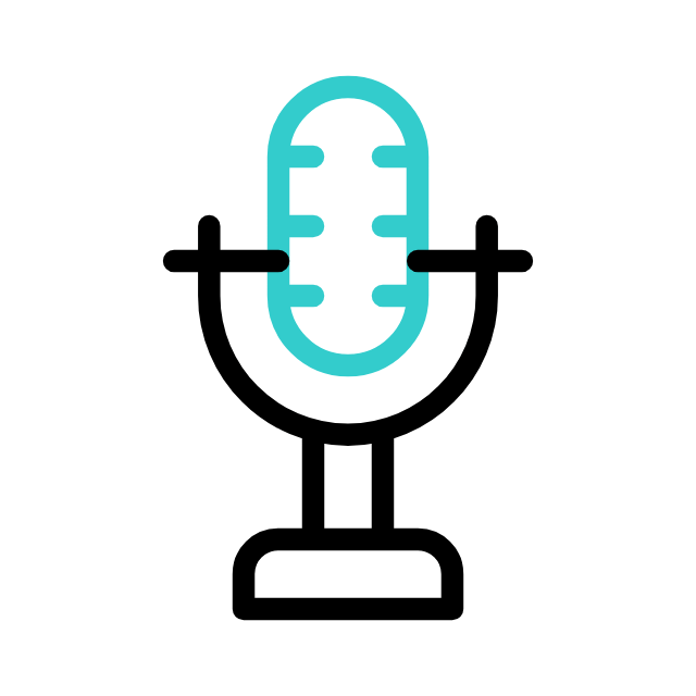 an animated gif of a microphone