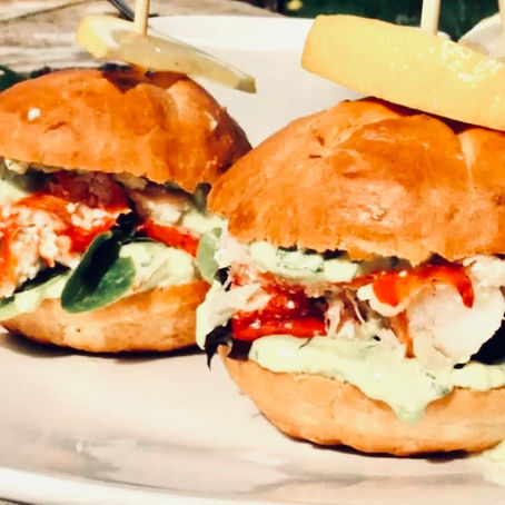 June's Dish: PEI Lobster Sliders with a Cilantro & Avocado Mayo