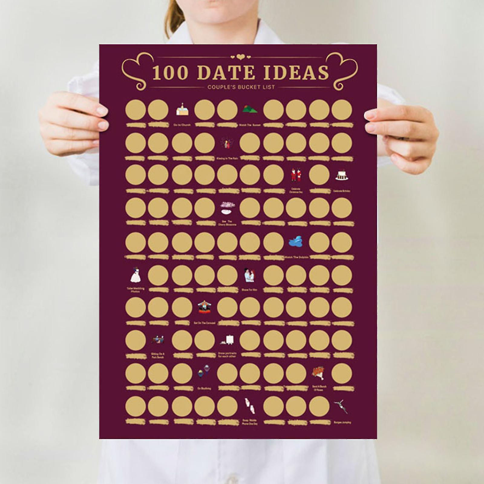 100 DATE IDEAS POSTER