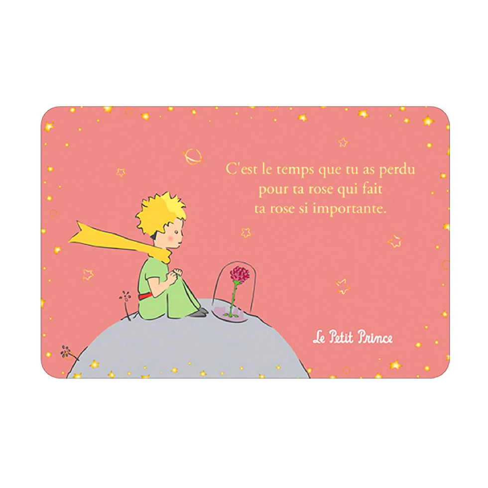 The Little Prince Postcard (Rose)