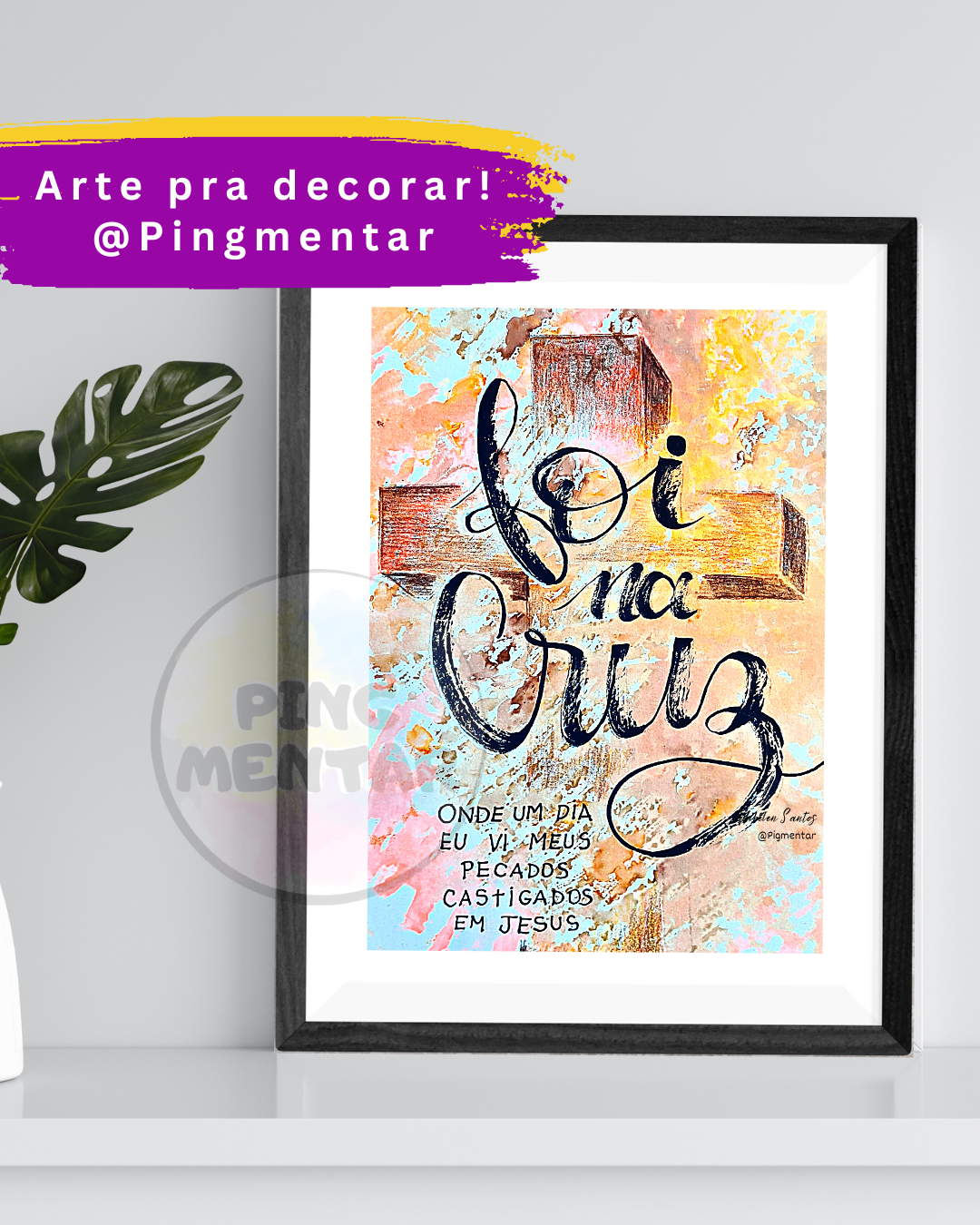 Quadro Decorativo com Arte Impressa