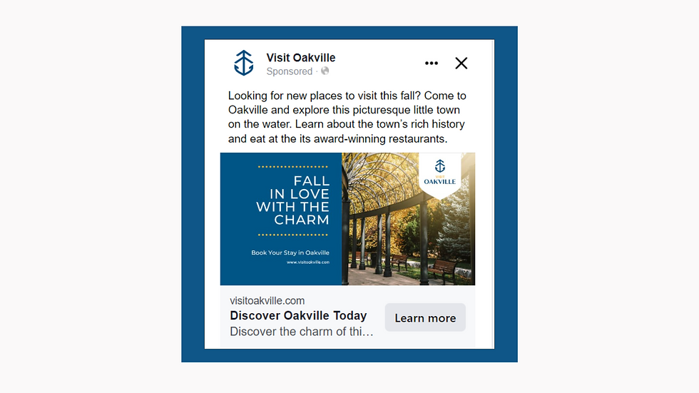 Visit Oakville 2022 Fall Campaign