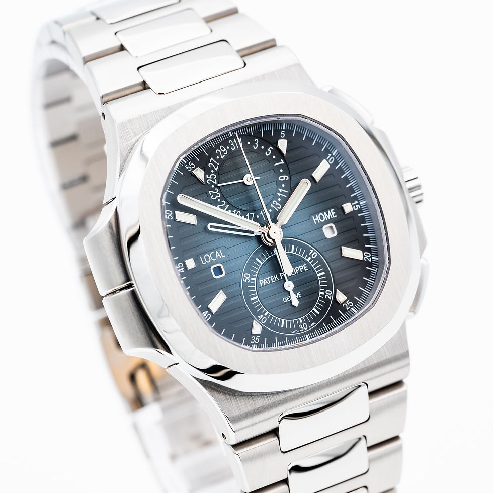 Patek Philippe Nautilus 5990/1A-011 Blue Dial Travel Time Chronograph