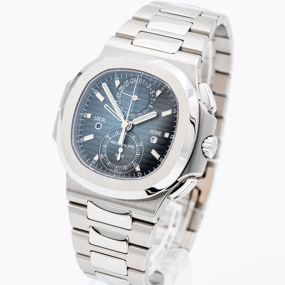Patek Philippe Nautilus 5990/1A-011 Blue Dial Travel Time Chronograph