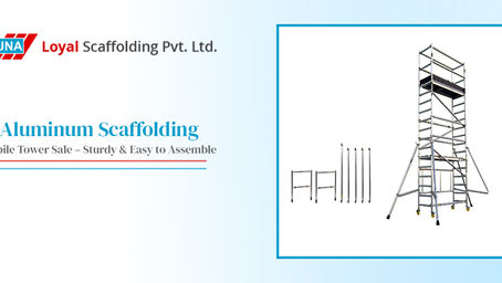 Reach New Heights with Aluminum Scaffolding Mobile Tower with Staircase