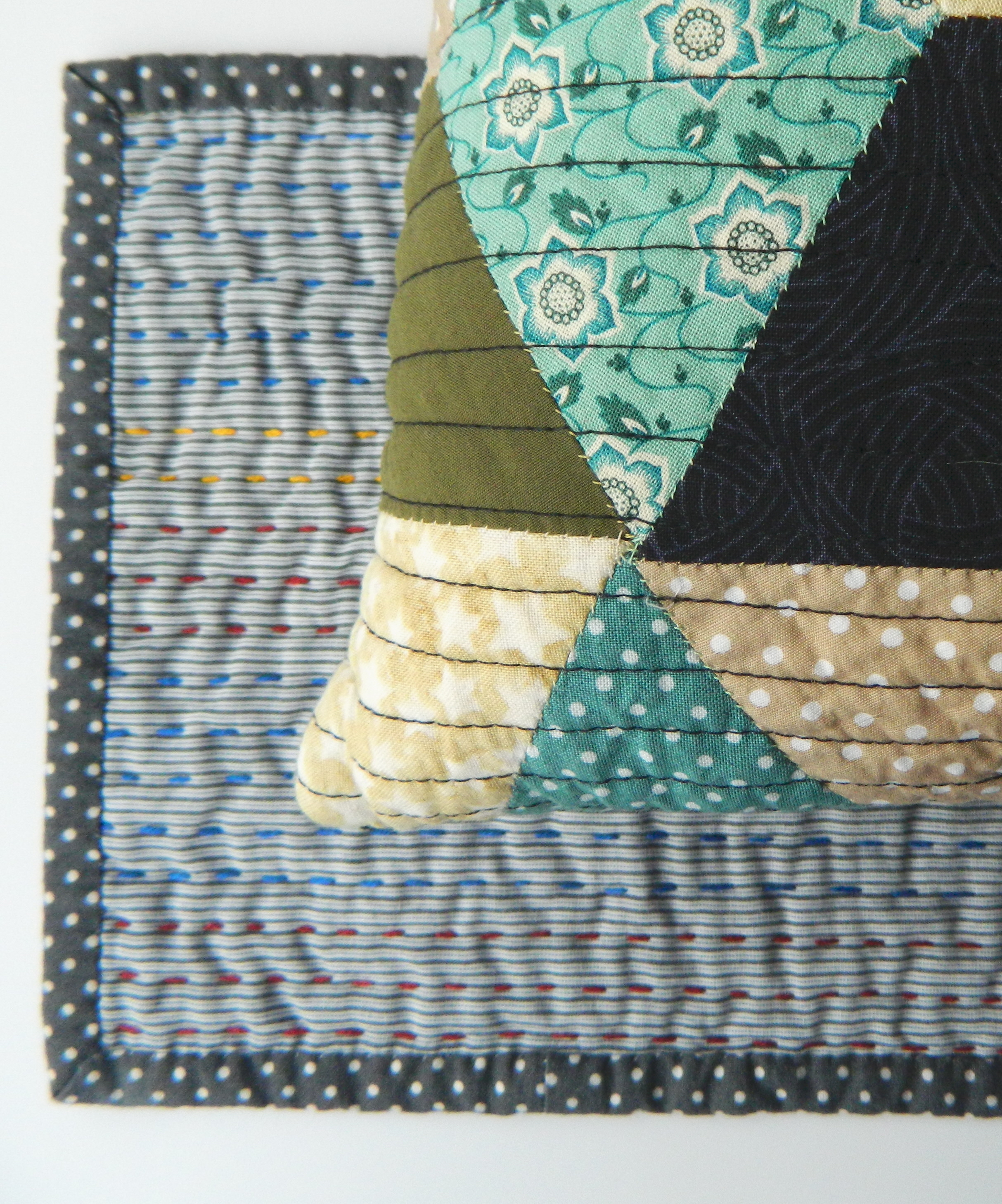 Linear Quilting by Hand and Machine