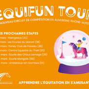 EQUIFUN TOUR - PROCHAINES ÉTAPES ET CLASSEMENT PROVISOIRE