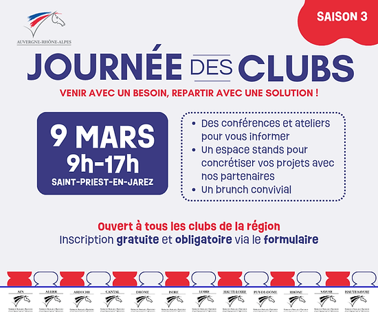 Journée des Clubs en approche !