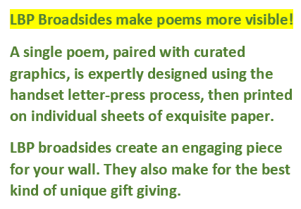 Thumbnail: Letterpress Broadside: "The Salt Marsh House" by Ann Wilberton