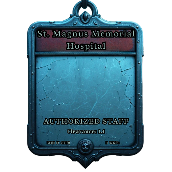 St. Magnus Memorial Hospital authorized staff clearance badge from Project H.E.A.L.