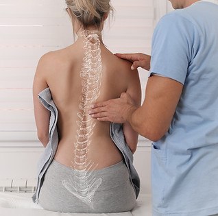 Scoliosis Spine Curve Anatomy, Posture Correction. Chiropractic treatment, Back pain relie
