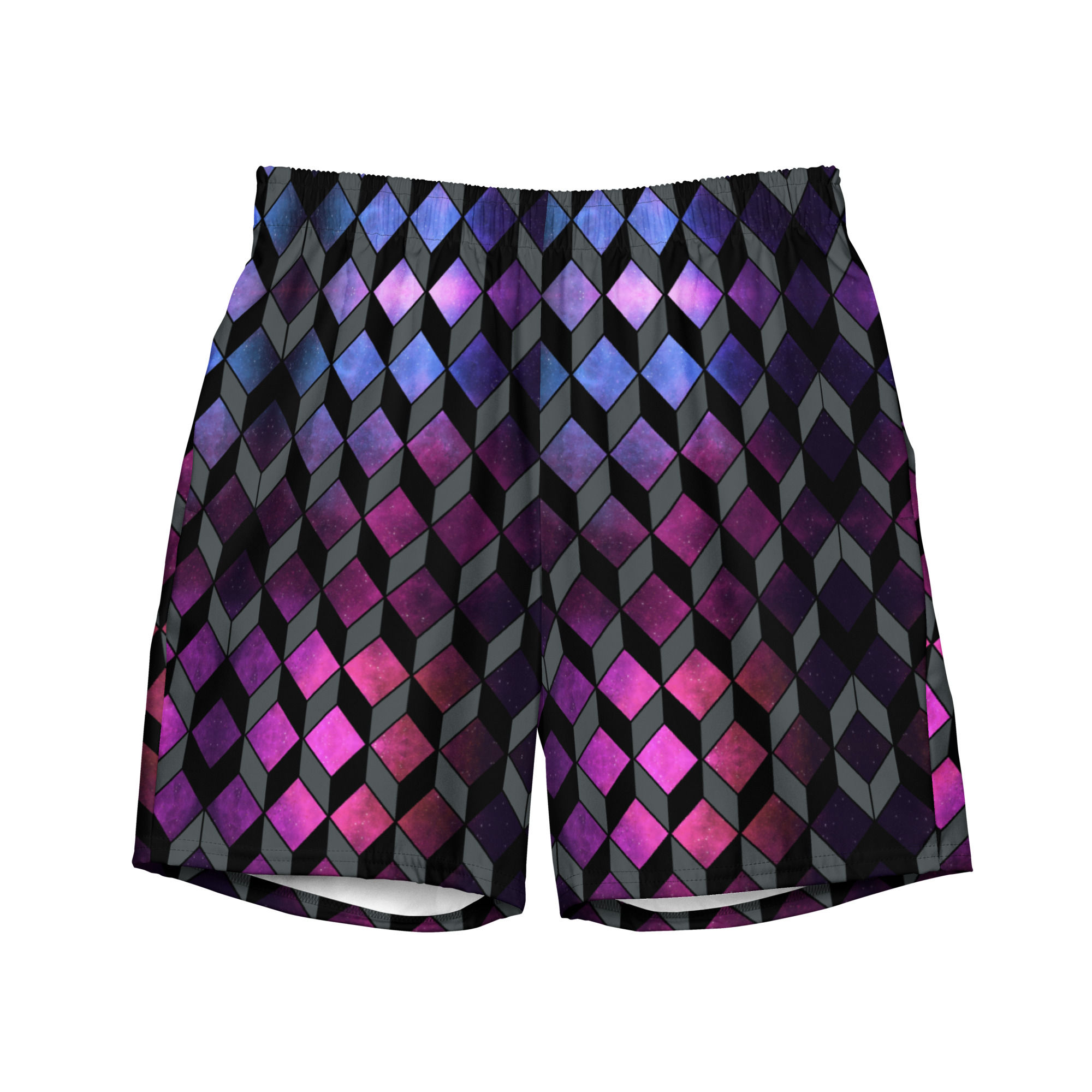 Abstract Nebula Recycled Swim Trunks