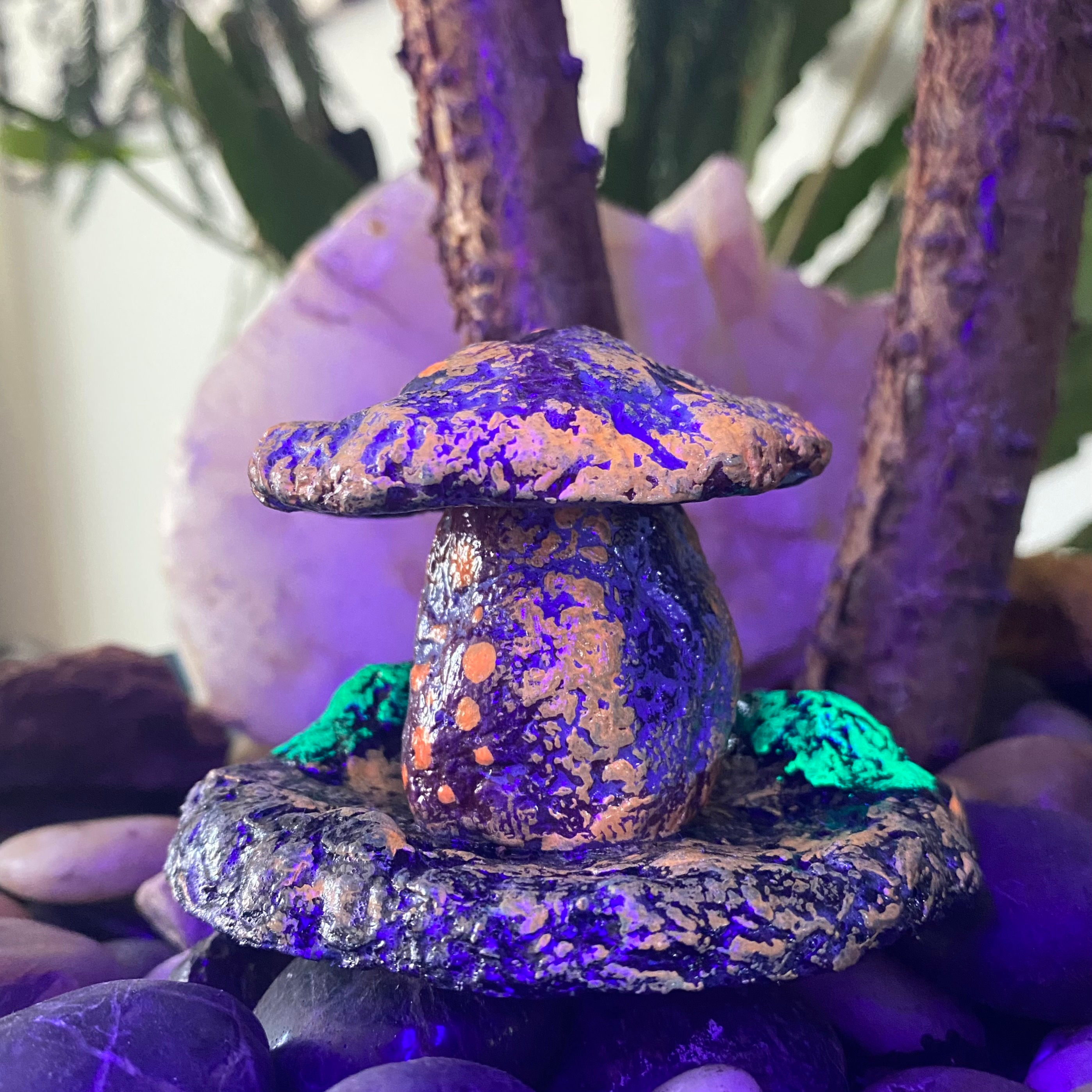 Handmade Mini Mushroom Figurine #10