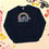 Thumbnail: Navy sweatshirt with mushy life mushy wife text front view