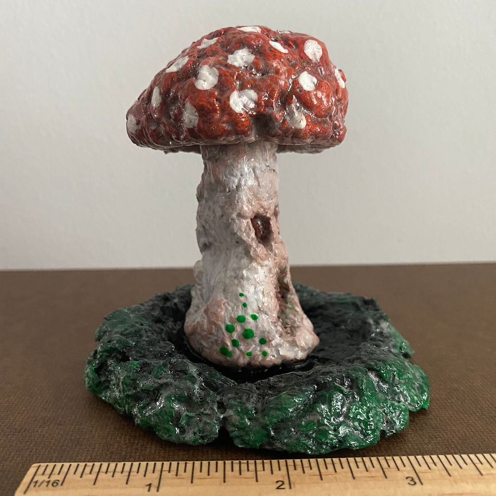 Thumbnail: Handmade Mini Mushroom Figurine #18