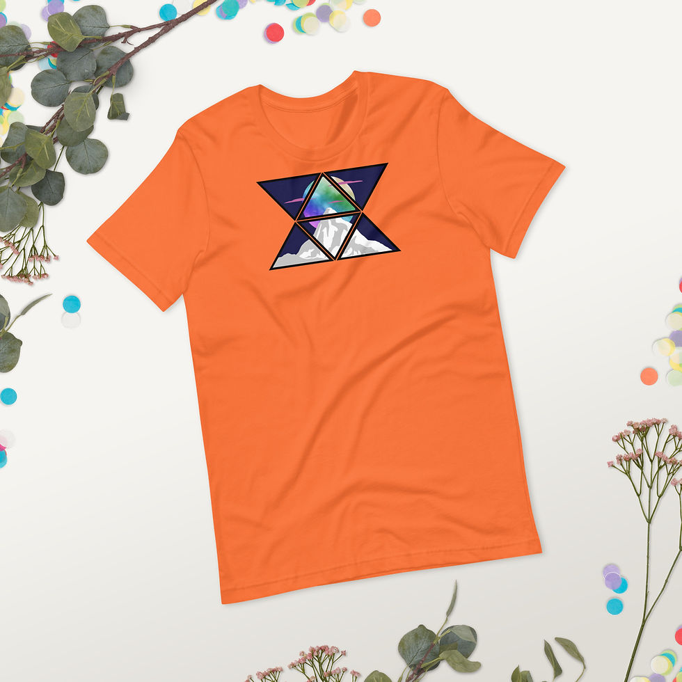 Thumbnail: Abstract Mountains T-shirt