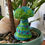 Thumbnail: Handmade Green and Teal Mushroom Figurine