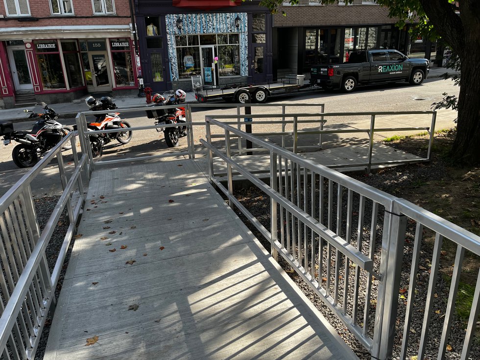 Garde corps, Aluminium, escalier, rampe, handicapé, design