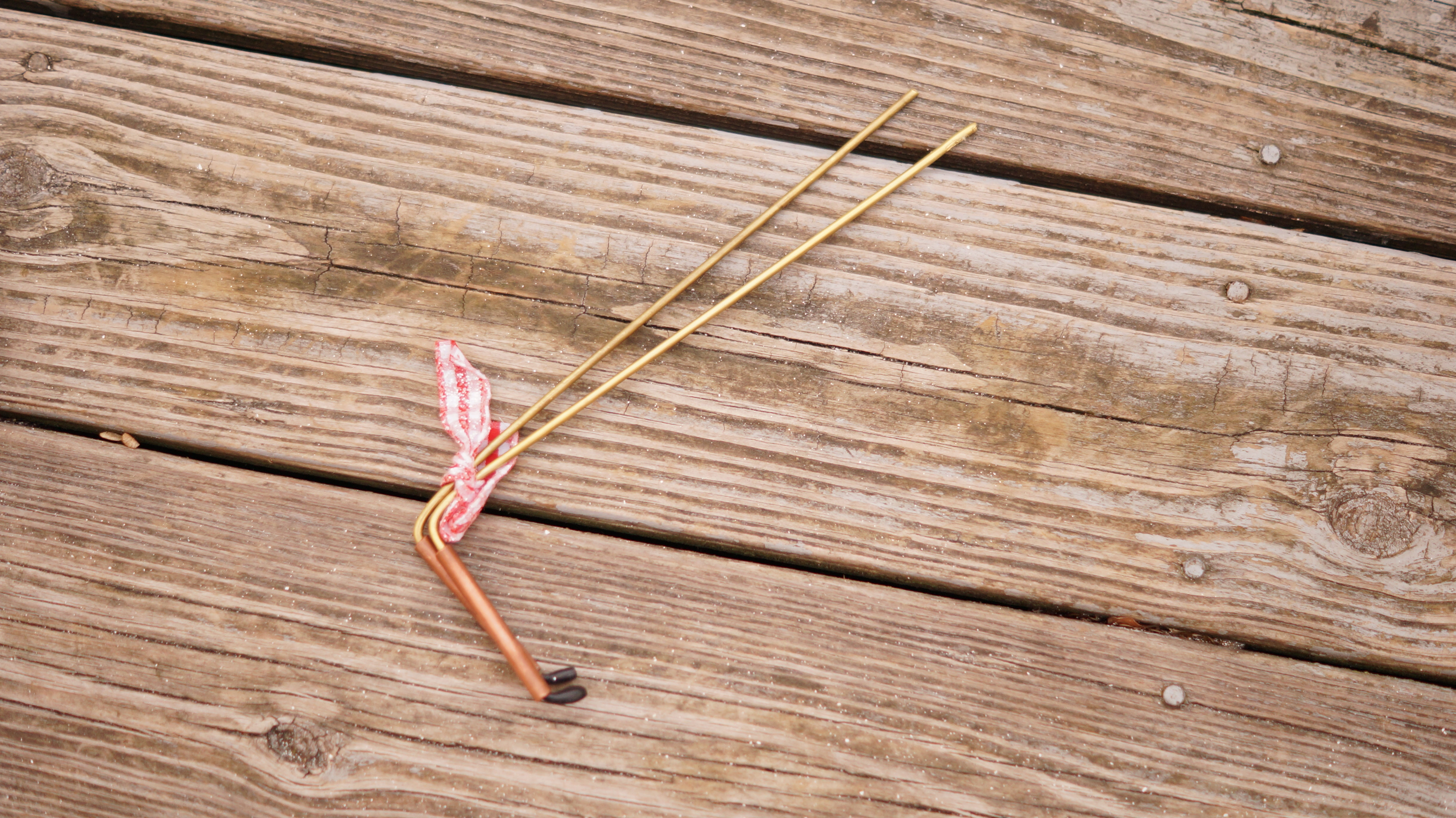 Shorties: Brass Dousing Rods with Copper handles