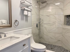 Bathroom of Suite #21, at the Sunny Palms Inn, Lake Worth, West Palm Beach, FL 