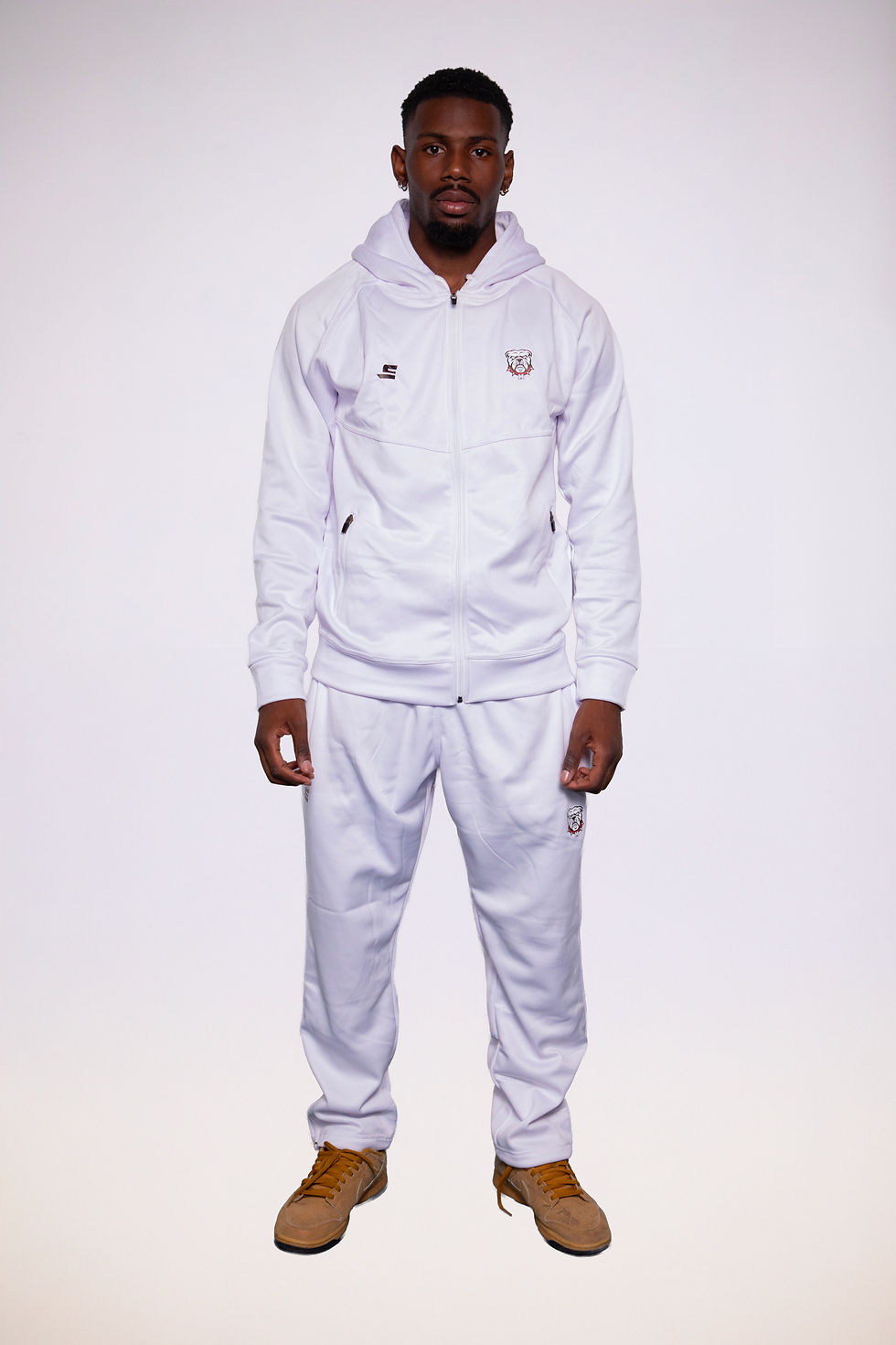 Miniature : Full zip Performance - White Dog