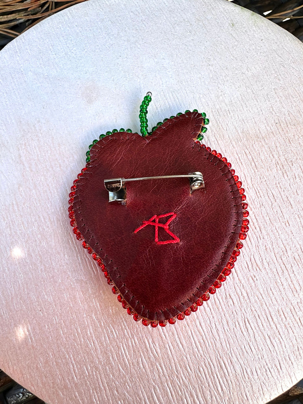 Miniaturbild: APb0917 Brosche. Erdbeere