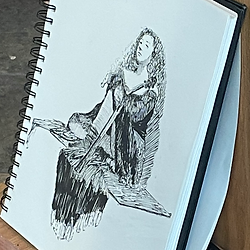 figure and life drawing model Mika