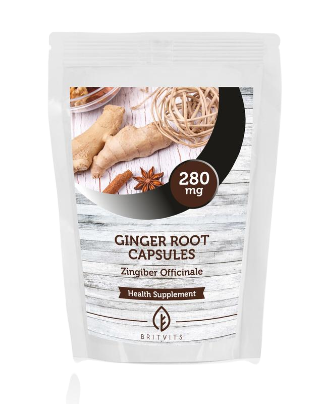 Ground Ginger Root 280mg Capsules