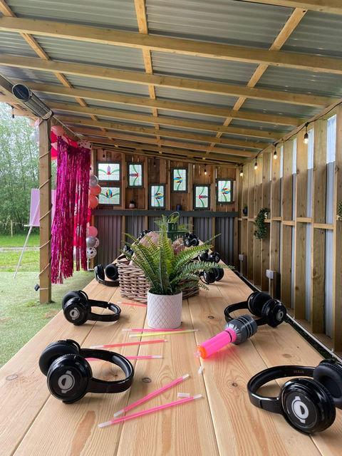 Silent Disco Headsets Ready For Use