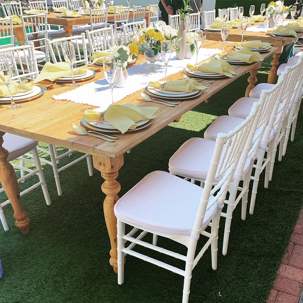 Thumbnail: Wooden 10 Seater Banquet Table