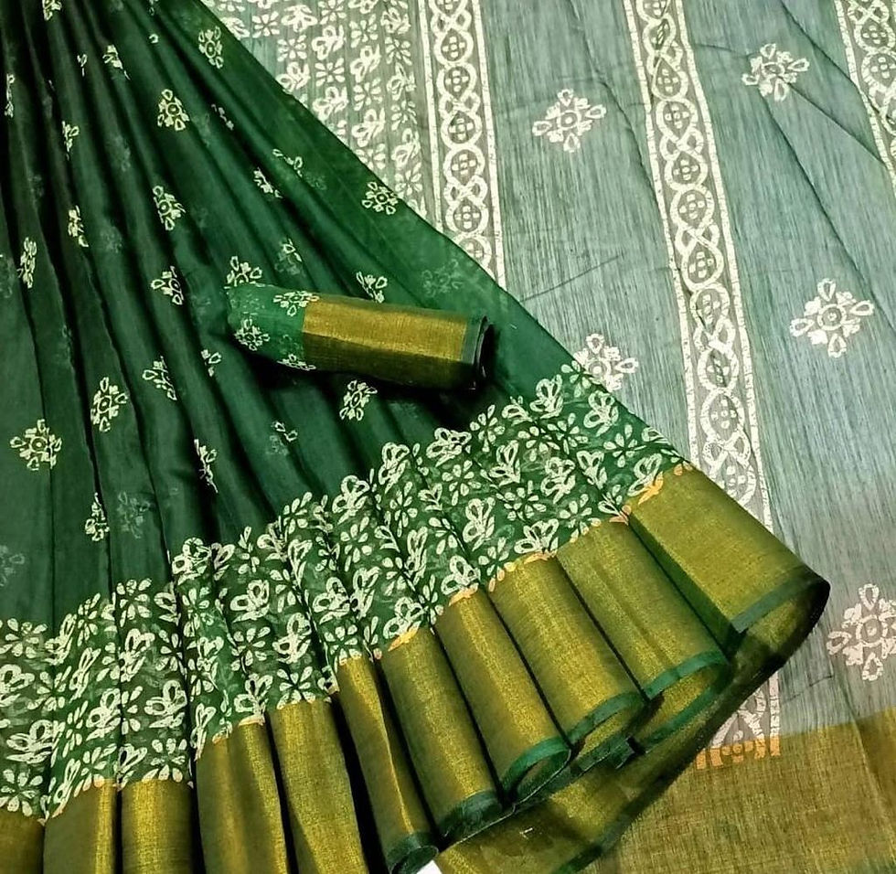 Thumbnail: Leheriya Inspired Cotton Sarees