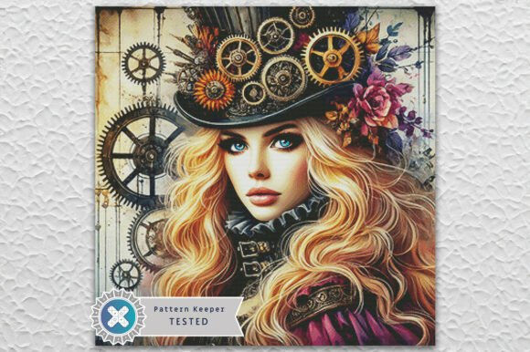 Steampunk Cross Stitch Kit - Fantasy - Modern