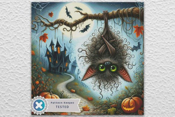Halloween Funny Bat Cross Stitch Kit - Fantasy - Modern