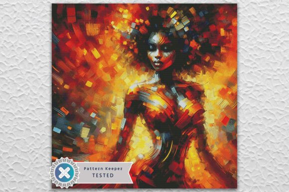African Woman Cross Stitch Kit - Fantasy - Modern