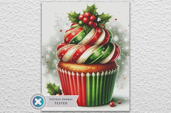 Christmas Cupcake Cross Stitch Kit - Fantasy - Modern