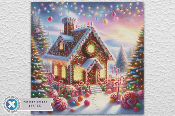 Gingerbread House Cross Stitch Kit - Fantasy - Modern