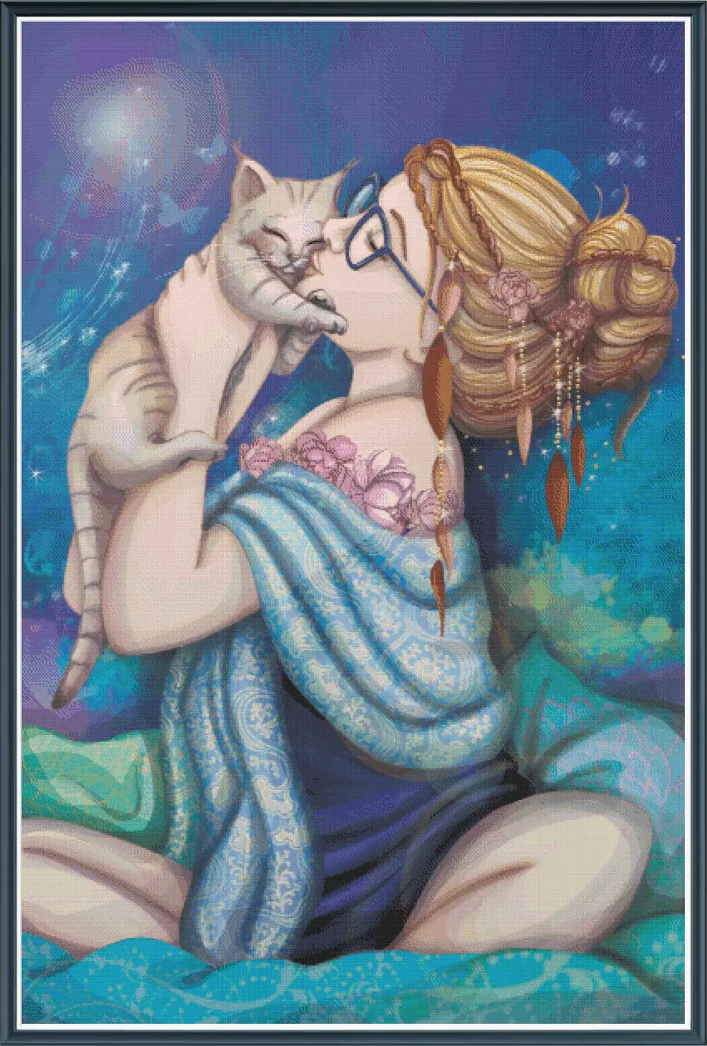 Animal Protector [Large] Counted Cross Stitch Kit