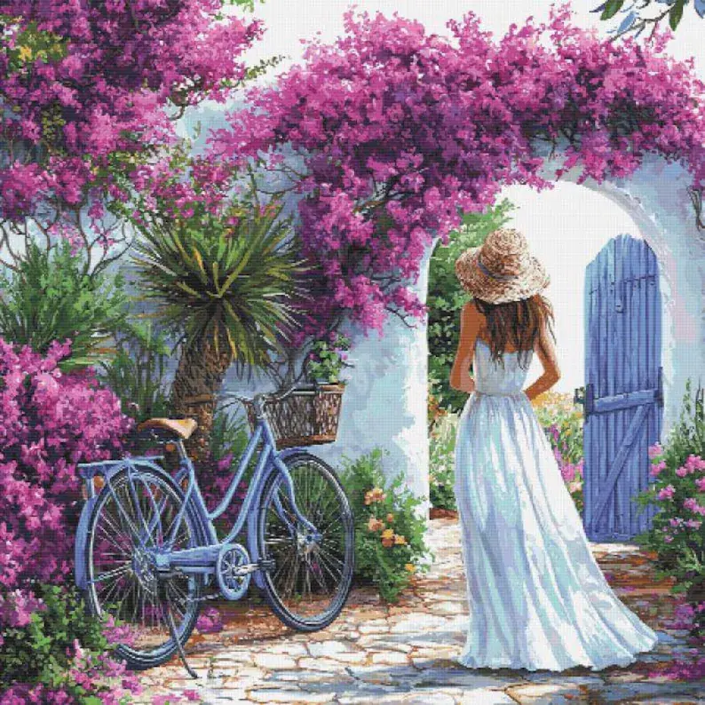 Summer Holiday Counted Cross Stitch Kit - Modern - DMC