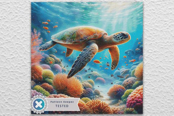 Sea Turtle Cross Stitch Kit - Fantasy - Modern
