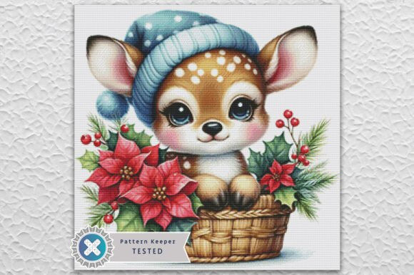 Christmas Baby Reindeer Cross Stitch Kit - Fantasy - Modern