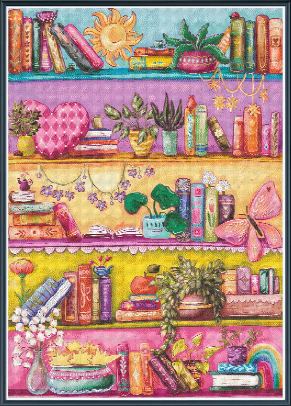 Book Lovers Treasures Counted Cross Stitch Kit