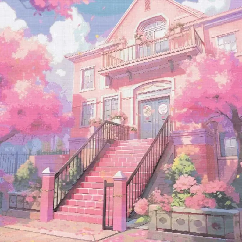 Welcome Home Counted Cross Stitch Kit - Anime - DM
