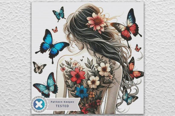 Butterfly Woman Cross Stitch Kit - Fantasy - Modern