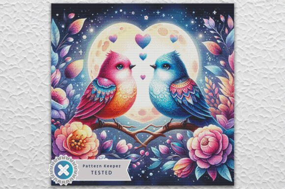 Two Love Birds Cross Stitch Kit - Fantasy - Modern