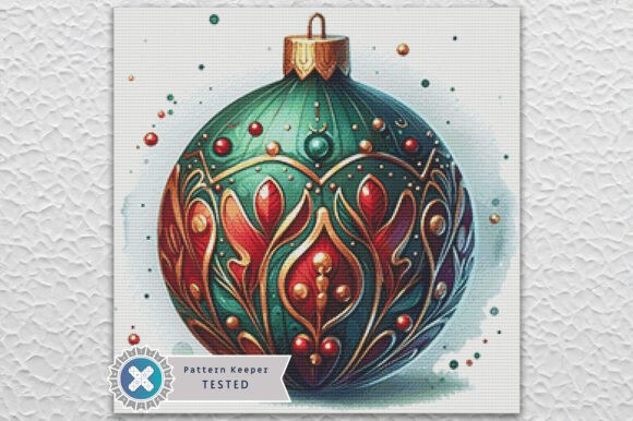 Christmas Bauble Cross Stitch Kit - Fantasy - Modern
